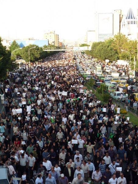 Peace march in Tehran, June 18